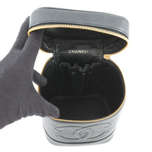Load image into Gallery viewer, CHANEL CC Logo vanity bag BlackA01998 Caviar Leather