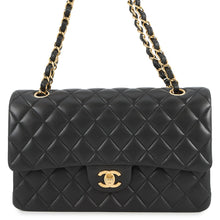 Load image into Gallery viewer, CHANEL Matelasse W flap ChainShoulder BlackA01112 Lambskin Size 25