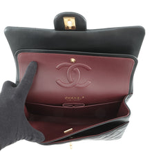 Load image into Gallery viewer, CHANEL Matelasse W flap ChainShoulder BlackA01112 Lambskin Size 25