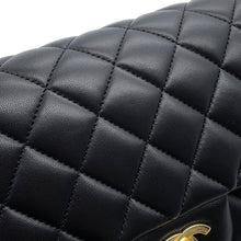 Load image into Gallery viewer, CHANEL Matelasse W flap ChainShoulder BlackA01112 Lambskin Size 25