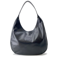Load image into Gallery viewer, MIUMIU Hobo Shoulder Bag Black5BC155 Leather