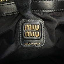 Load image into Gallery viewer, MIUMIU Hobo Shoulder Bag Black5BC155 Leather