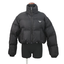 Load image into Gallery viewer, PRADA Re-Nylon Cropped 2-way Down Jacket Size 38 Black29Y056 Nylon