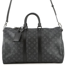 将图像加载到图库查看器中,LOUIS VUITTON Keepall Bandouliere NoirM40569 Monogram Eclipse Size 45