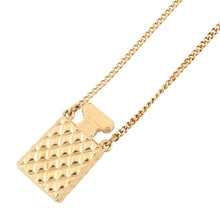 Load image into Gallery viewer, CHANEL CC Logo Perfume Bottle Motif NecklaceAB4392 Gold Plated Rhinestone Faux Pearl