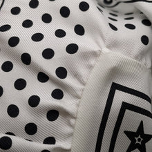 Load image into Gallery viewer, HERMES Carre Bandana Frill Bride de Gala Dot Size 70 White/Black Silk100%