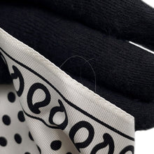 Load image into Gallery viewer, HERMES Carre Bandana Frill Bride de Gala Dot Size 70 White/Black Silk100%