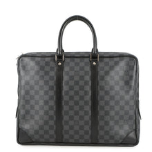 将图像加载到图库查看器中,LOUIS VUITTON Port Documan Voyajaj NoirN41125 Damier Graphite