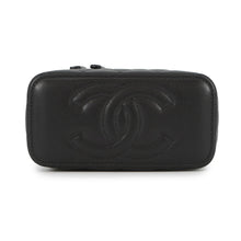 Load image into Gallery viewer, CHANEL Matelasse Vanity ChainShoulder Bag BlackAP1341 Caviar Leather Rhinestone