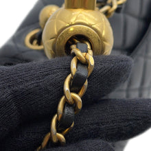 Load image into Gallery viewer, CHANEL Mini Matelasse Single Flap Cocoball ChainShoulder Bag BlackAS1786 Lambskin Size Mini