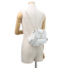 Load image into Gallery viewer, CHANEL Matelasse Multi-Pocket Backpack WhiteAS4399 Caviar Leather