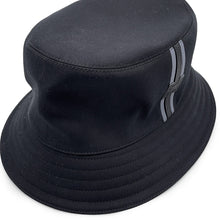 将图像加载到图库查看器中,HERMES Hat Fred H Stripe Size 59 BlackH242069N Cotton100%