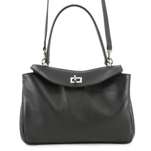 将图像加载到图库查看器中,BALENCIAGA Rodeo 2WAY Shoulder Bag Black789779 Calf Leather Size Small