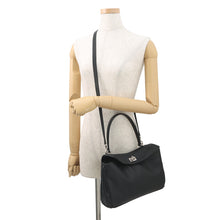 将图像加载到图库查看器中,BALENCIAGA Rodeo 2WAY Shoulder Bag Black789779 Calf Leather Size Small