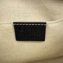 将图像加载到图库查看器中,GUCCI Soho Interlocking G Shoulder Bag Black/Beige747779 Leather