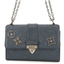 将图像加载到图库查看器中,LOUIS VUITTON Saint Sulpice IndigoBlueM43742 Monogram Empreinte Leather Size PM
