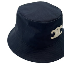 将图像加载到图库查看器中,CELINE Triomphe bucket hat Size L Black2AUE5968P Cotton100%