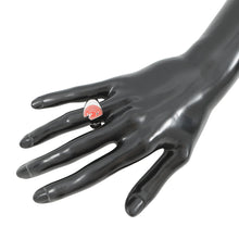 Load image into Gallery viewer, HERMES Carrousel Ring Size T58 Orange Field Metal