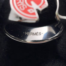 Load image into Gallery viewer, HERMES Carrousel Ring Size T58 Orange Field Metal