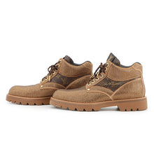 Load image into Gallery viewer, LOUIS VUITTON Oberkampf Line EncreBoots Brown/Gold Leather Rhinestone Size 10