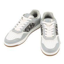 Load image into Gallery viewer, Dior Oblique B27 Uptown Low-Top Sneakers White/Gray3SN272ZIR Canvas Calf Leather Size 45