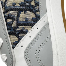 Load image into Gallery viewer, Dior Oblique B27 Uptown Low-Top Sneakers White/Gray3SN272ZIR Canvas Calf Leather Size 45