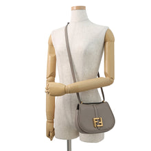 将图像加载到图库查看器中,FENDI C'mon Shoulder Bag Beige8BS082 Leather Size Small