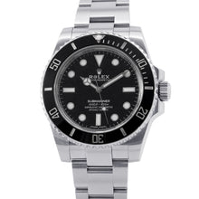 将图像加载到图库查看器中,ROLEX Submariner No-Date W40mm Stainless Steel Black Dial114060