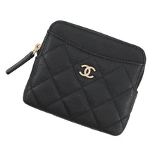 Load image into Gallery viewer, CHANEL Matelasse Coin purse BlackAP2061 Caviar Leather