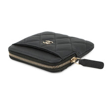 Load image into Gallery viewer, CHANEL Matelasse Coin purse BlackAP2061 Caviar Leather