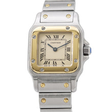 将图像加载到图库查看器中,CARTIER Santos Garbe SM 35.5mm × 23.5mm Stainless Steel K18YG White DialW20012C4