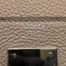 将图像加载到图库查看器中,HERMES Kelly Retourne Gris Tourterelle Togo Leather Size 28
