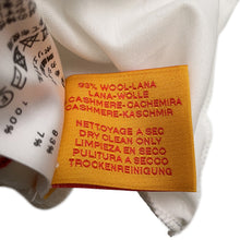 Load image into Gallery viewer, HERMES Bag Cushion Blue・Bread Wool 97% Cashmere3% Size 43x43