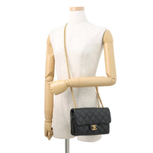 Load image into Gallery viewer, CHANEL Matelasse Small Flap Bag BlackAS3393 Lambskin