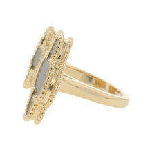 Load image into Gallery viewer, Van Cleef & Arpels Magic Alhambra Entre Le Door Ring Size 51/#11VCARN05751/VCARN05700 18K Yellow Gold