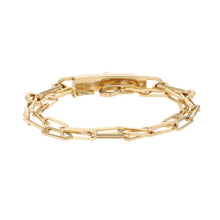 Load image into Gallery viewer, HERMES Kelly Chain Double Bracelet Choker 18K Yellow Gold