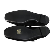 Load image into Gallery viewer, HERMES Ballet shoes "Jane" Black Velvet Fabric Satin Size 37H