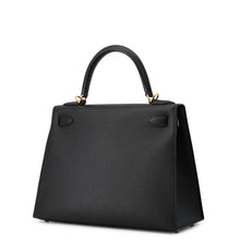 将图像加载到图库查看器中,HERMES Kelly Sellier Black Epsom Size 28