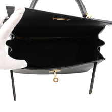 将图像加载到图库查看器中,HERMES Kelly Sellier Black Epsom Size 28
