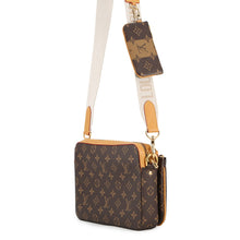 Load image into Gallery viewer, LOUIS VUITTON Trio Messenger BrownM45965 Monogram Stripe LV Squared