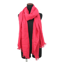 将图像加载到图库查看器中,HERMES New Libris Stole Casisil Size 140 Pink Cashmere85% Silk15%