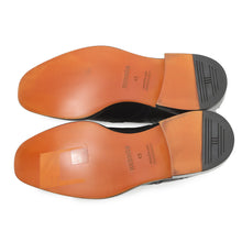 Load image into Gallery viewer, HERMES Side gore short boots brogue (perforated) Black Leather Size 43