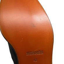 Load image into Gallery viewer, HERMES Side gore short boots brogue (perforated) Black Leather Size 43