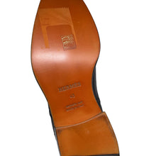 Load image into Gallery viewer, HERMES Side gore short boots brogue (perforated) Black Leather Size 43
