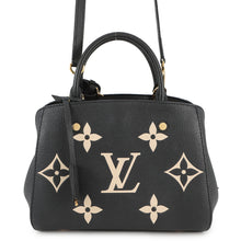 将图像加载到图库查看器中,LOUIS VUITTON MontaigneBB NoirM45778 Monogram Empreinte Leather Size BB