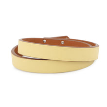 Load image into Gallery viewer, HERMES Kelly Duble Tour Bracelet Size T2 Jaune Poussin Swift Leather