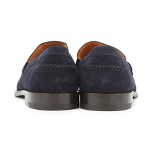 Load image into Gallery viewer, LOUIS VUITTON loafers Navy suede Size 9