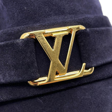 Load image into Gallery viewer, LOUIS VUITTON loafers Navy suede Size 9