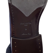 Load image into Gallery viewer, LOUIS VUITTON loafers Navy suede Size 9