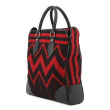 将图像加载到图库查看器中,LOUIS VUITTON Cabas Vale Noir/RedM95241 Wool Leather